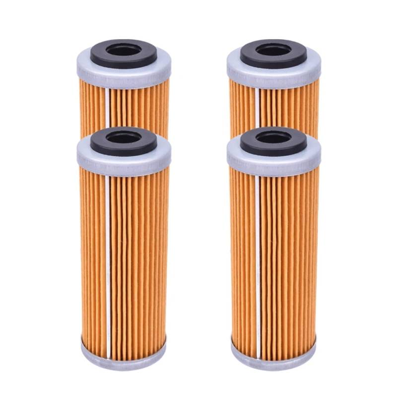 Motorrad-Ölfilter for 250 Freeride F 2018 2019 250 RC4R 2020 250 SX-F 13-2015 250 SXF 2016-2021 SXF250 SX-F250 400 EXC(4pcs Yellow) von Mooyaya