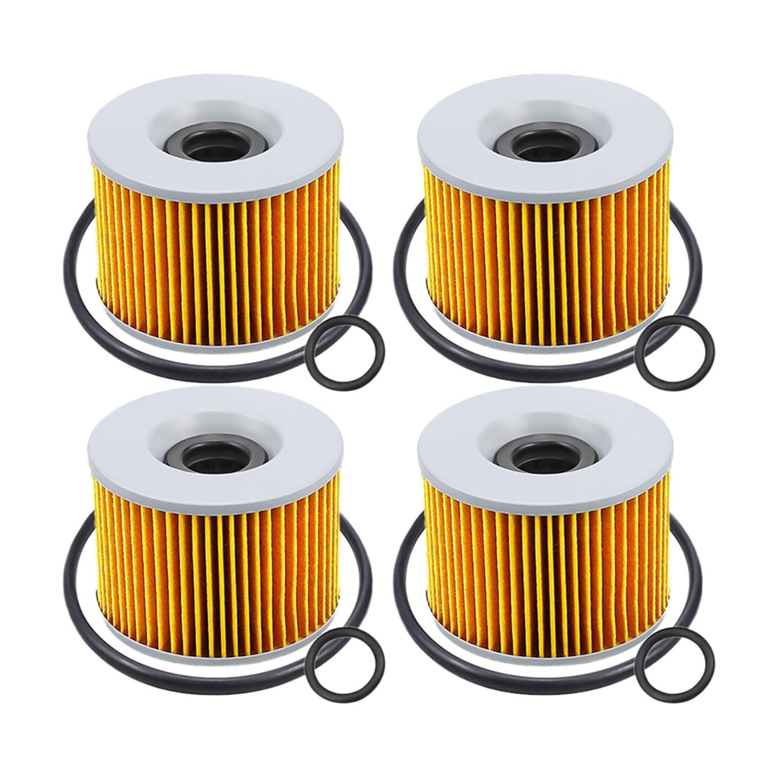 Motorrad-Ölfilter for FZ700 Genesis FZ 750 FZR750 FZR750R FZR 1000 FZX700 Fazer FZX750 FJ1100 FJ1200 XJR1200 XJR1300(Yellow-4 pcs) von Mooyaya