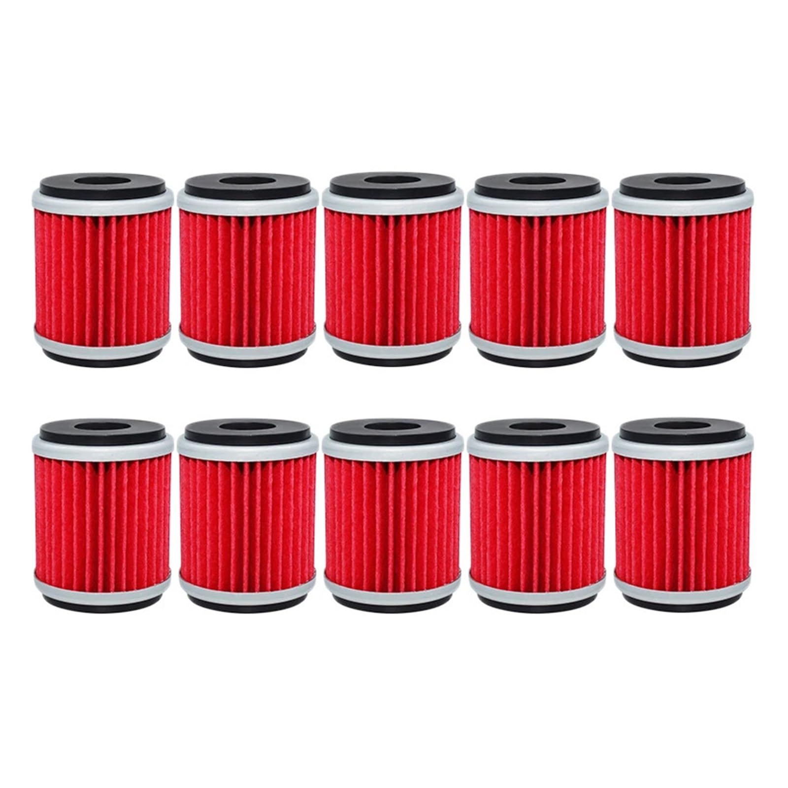 Motorrad-Ölfilter for MT125 YZF R125 R15 VP125 YP125 Xmax XG250 XT250 YBR250 CZD300 T110 Crypton Tricity 292(10pcs-red) von Mooyaya