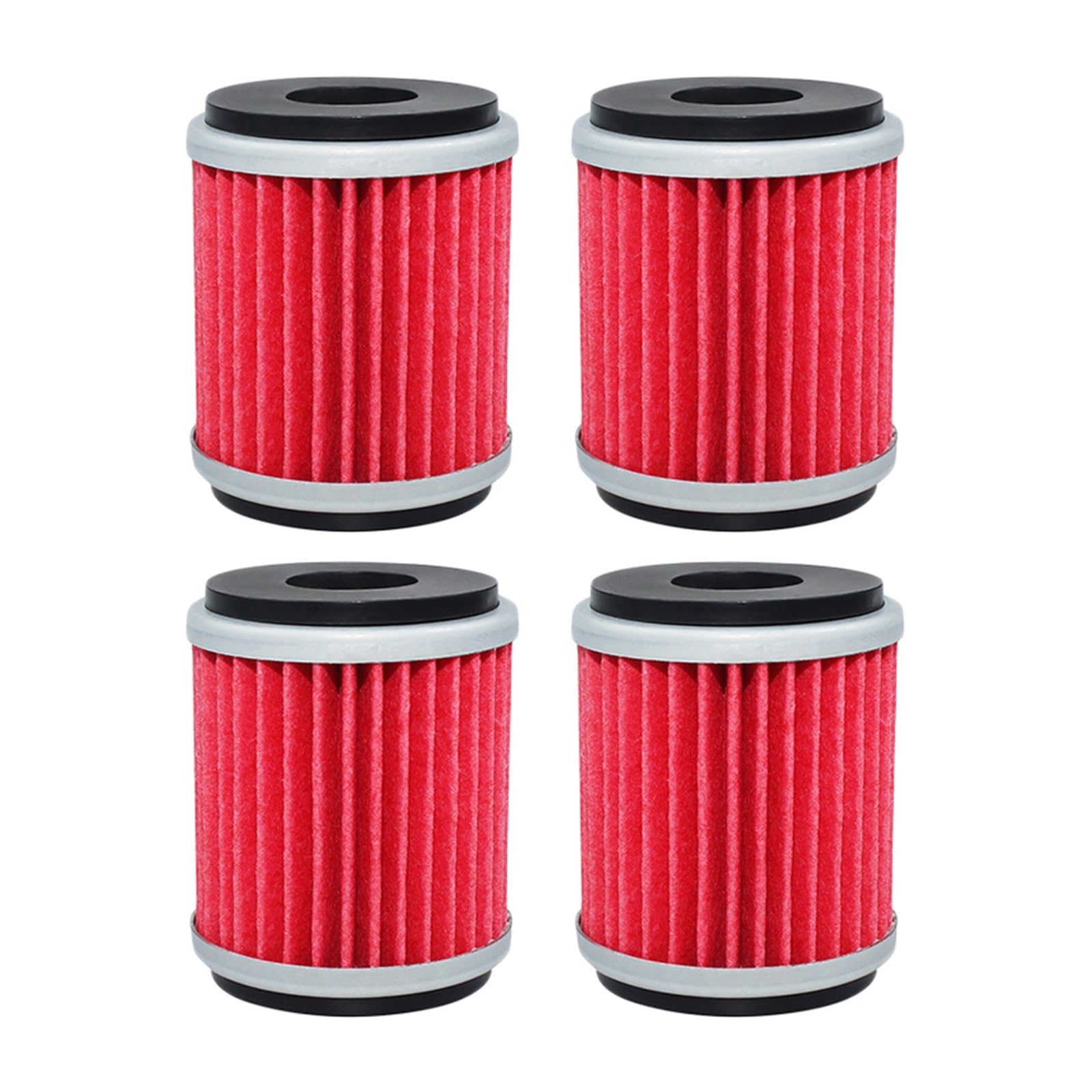 Motorrad-Ölfilter for MT125 YZF R125 R15 VP125 YP125 Xmax XG250 XT250 YBR250 CZD300 T110 Crypton Tricity 292(4pcs-red) von Mooyaya