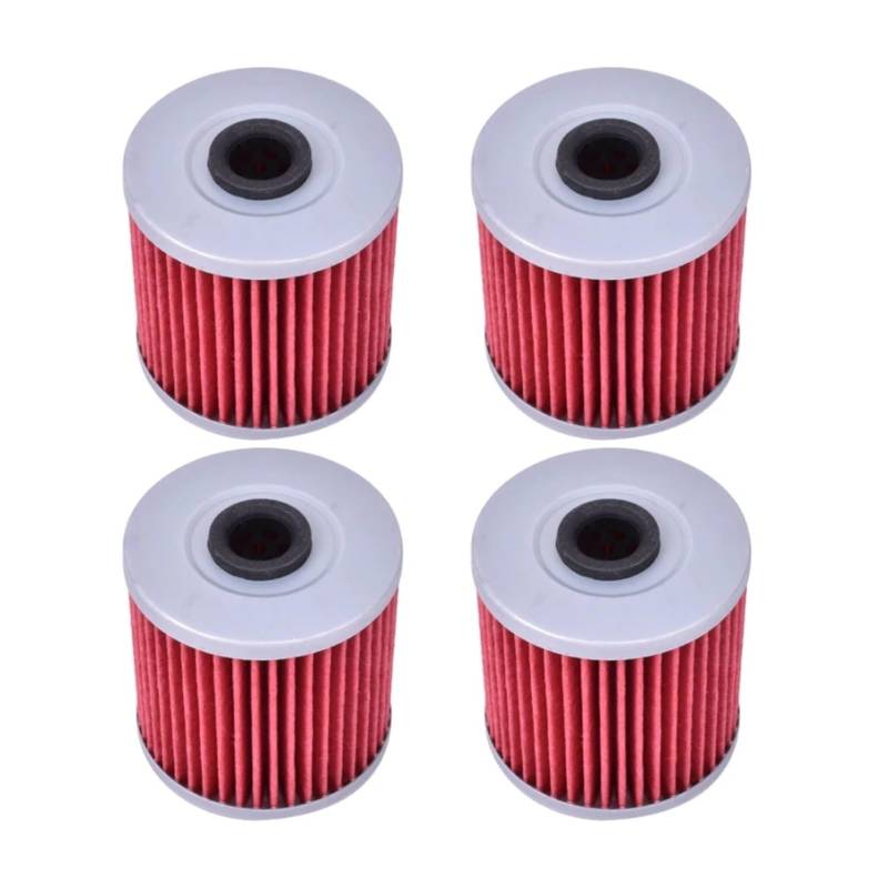 Ölfilter for NC700 NC 700S NC750 NC750S NC750X NC750J Vultus NC 750 700 CRF1000 CRF 1000 Africa Twin 1000(4pcs Red) von Mooyaya