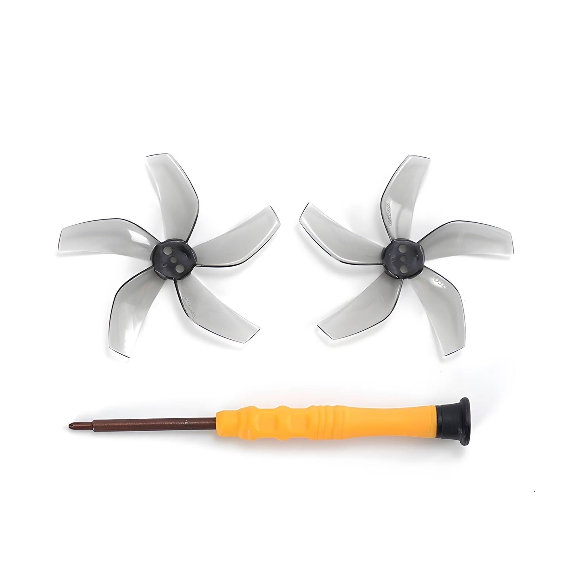 Propeller Bunte 5-Blatt-Paddel Mehrfarbig passend for D-JI NEO-Zubehör Geräuscharme Propeller(2PCS Gray) von Mooyaya