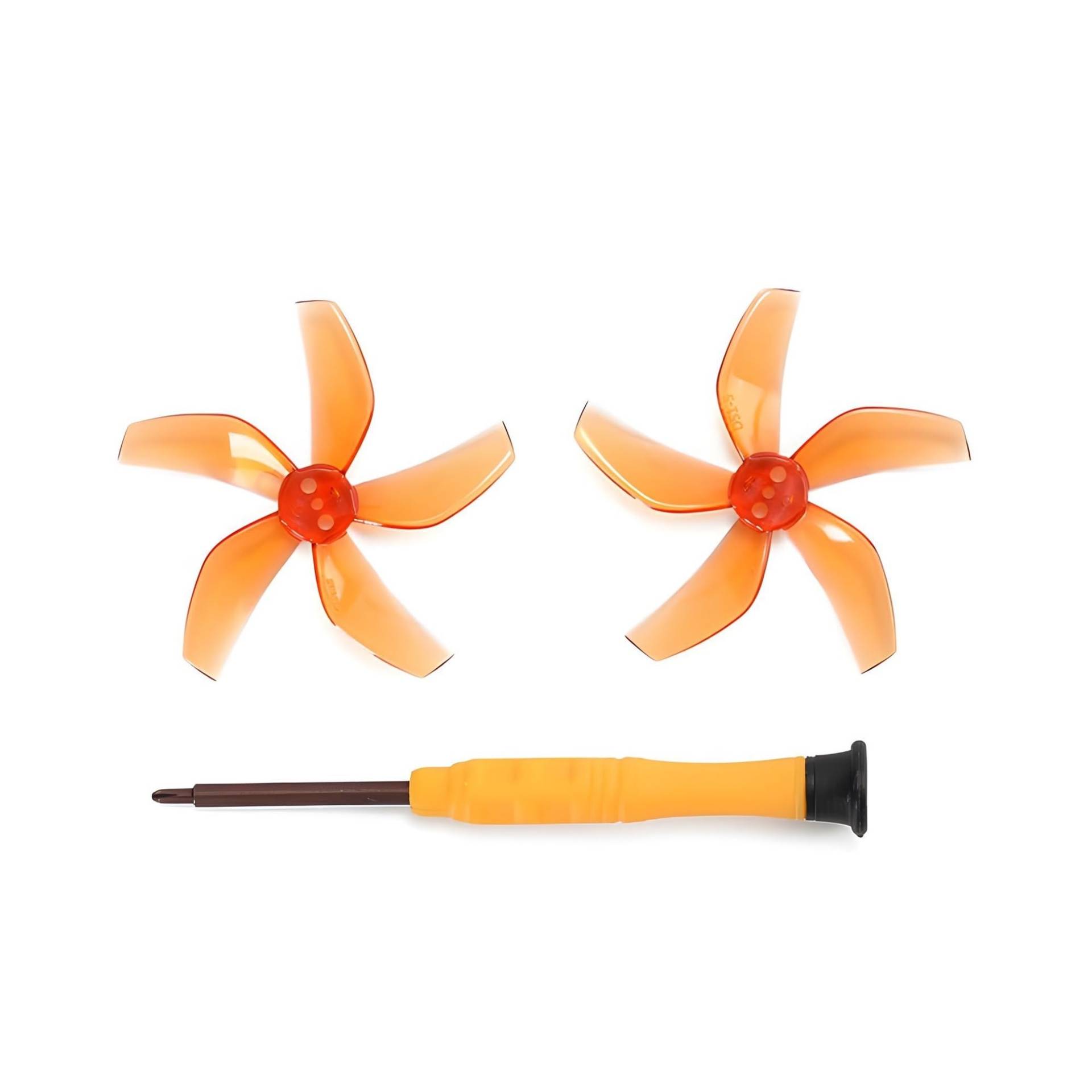 Propeller Bunte 5-Blatt-Paddel Mehrfarbig passend for D-JI NEO-Zubehör Geräuscharme Propeller(2PCS Orange) von Mooyaya