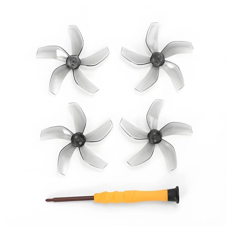 Propeller Bunte 5-Blatt-Paddel Mehrfarbig passend for D-JI NEO-Zubehör Geräuscharme Propeller(4PCS Gray) von Mooyaya