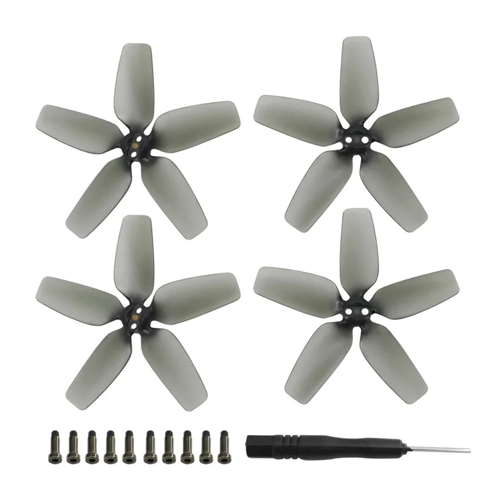 Propeller Requisiten for D-JI Avata Drone 2925s Klinge Requisiten Ersatz Leichte Flügel Fans Propeller for D-JI Avata Zubehör(Gray props 4pcs) von Mooyaya