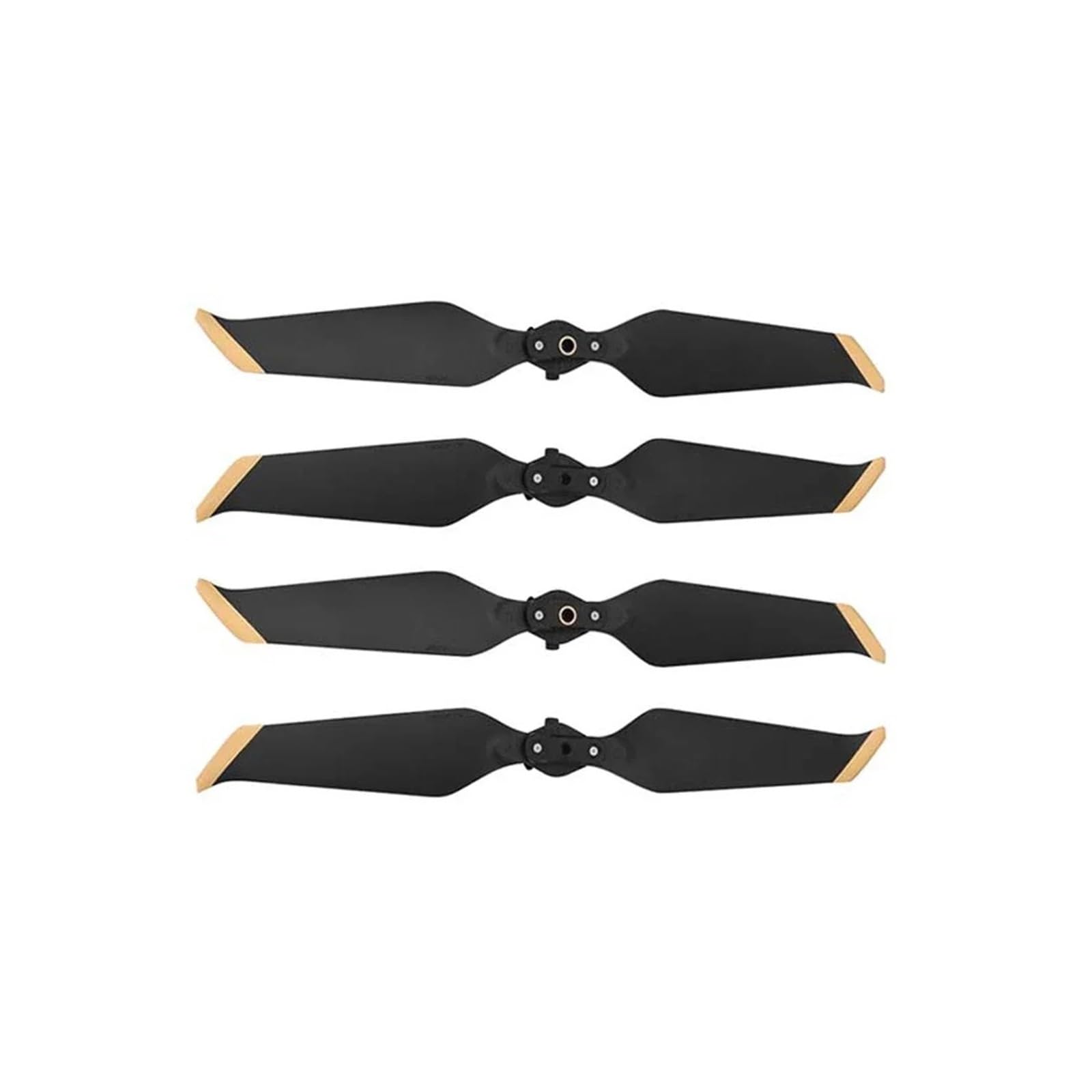 Propeller for D-JI Mavic 2 Pro Zoom 8743 Low-Noise Props Quick-Release Folding Blade Noise Reduction Prop Drone Zubehör(Black Gold 4pcs) von Mooyaya