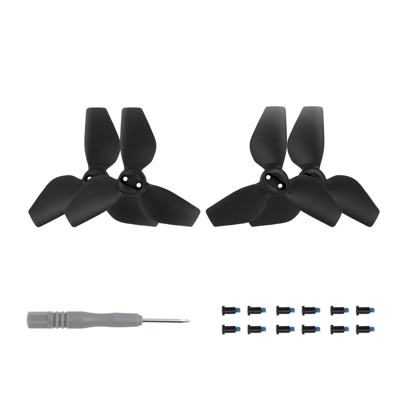 Propeller for D-JI Neo Drone Props Blade 2 Paar bunte Propeller Ersatz leichte Flügelventilatoren Ersatzteile Zubehör(Black) von Mooyaya