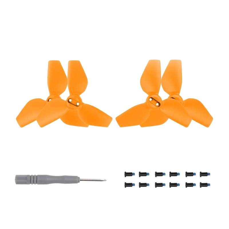 Propeller for D-JI Neo Drone Props Blade 2 Paar bunte Propeller Ersatz leichte Flügelventilatoren Ersatzteile Zubehör(Orange) von Mooyaya