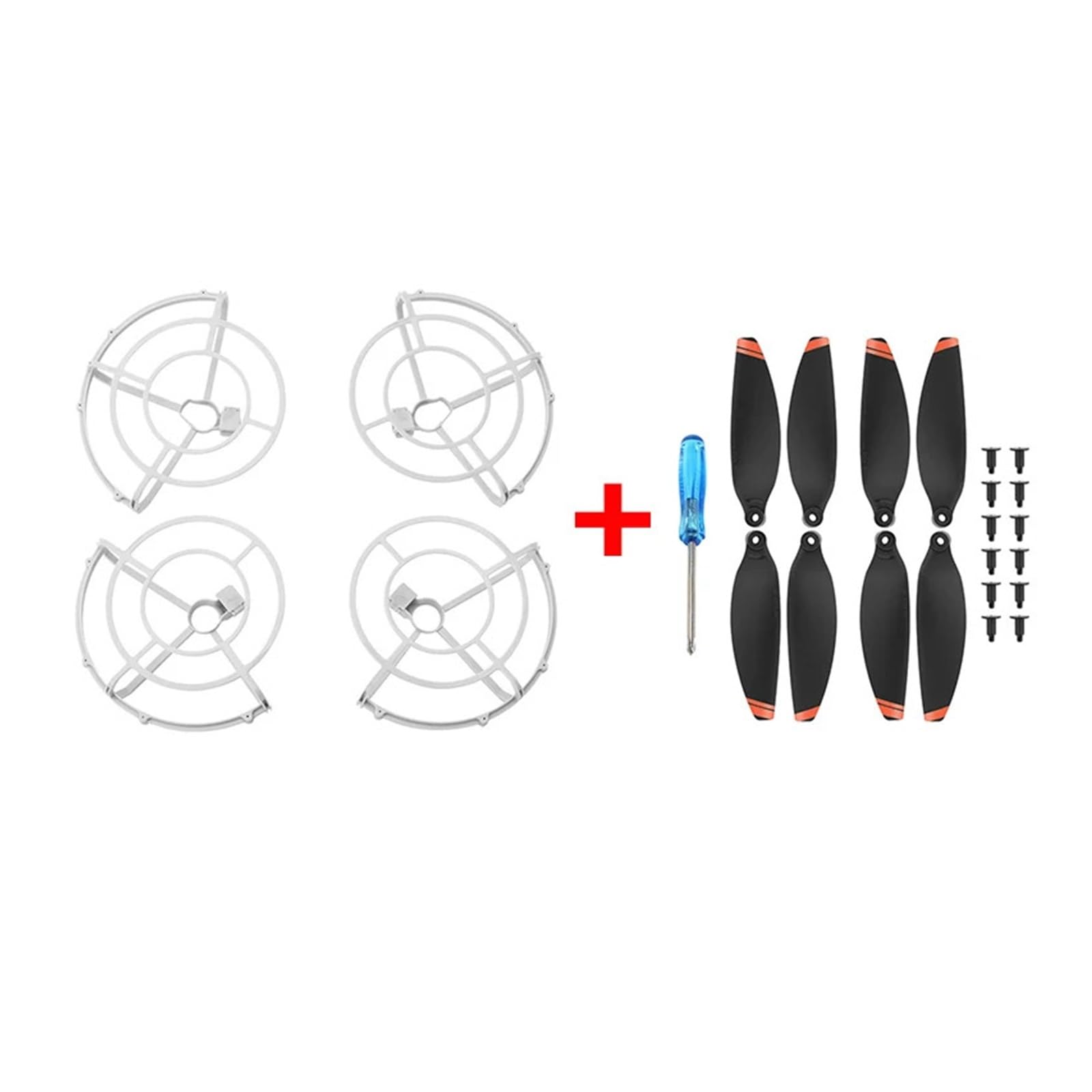 Vollständig geschlossener Propellerschutz for D-JI Mini 2/Mini SE Requisitenschutz Prop Blade Wing Fan Cover Drohnenzubehör ﻿(Propeller set) von Mooyaya