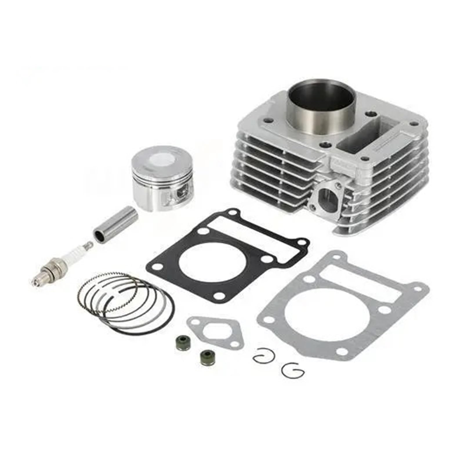 Zylinderblockhülsen-Kits, Motorradzubehör, Aluminium-Kolbenring-Kopfbasis-Dichtungssätze for TTR125 TTR 125 2000–2025 von Mooyaya