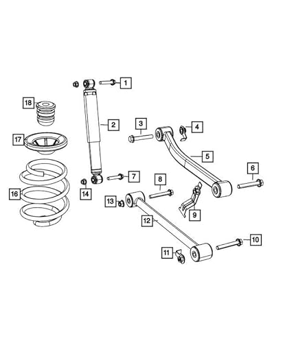 Federungs-Stoßdämpfer-Set von Mopar