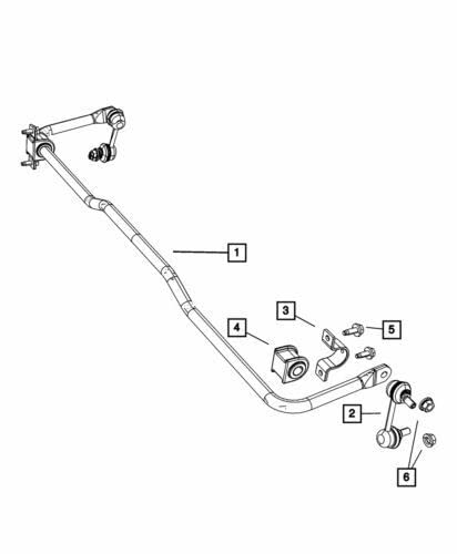 Mopar 5174245AD Sway Bar Link oder Kit von Mopar