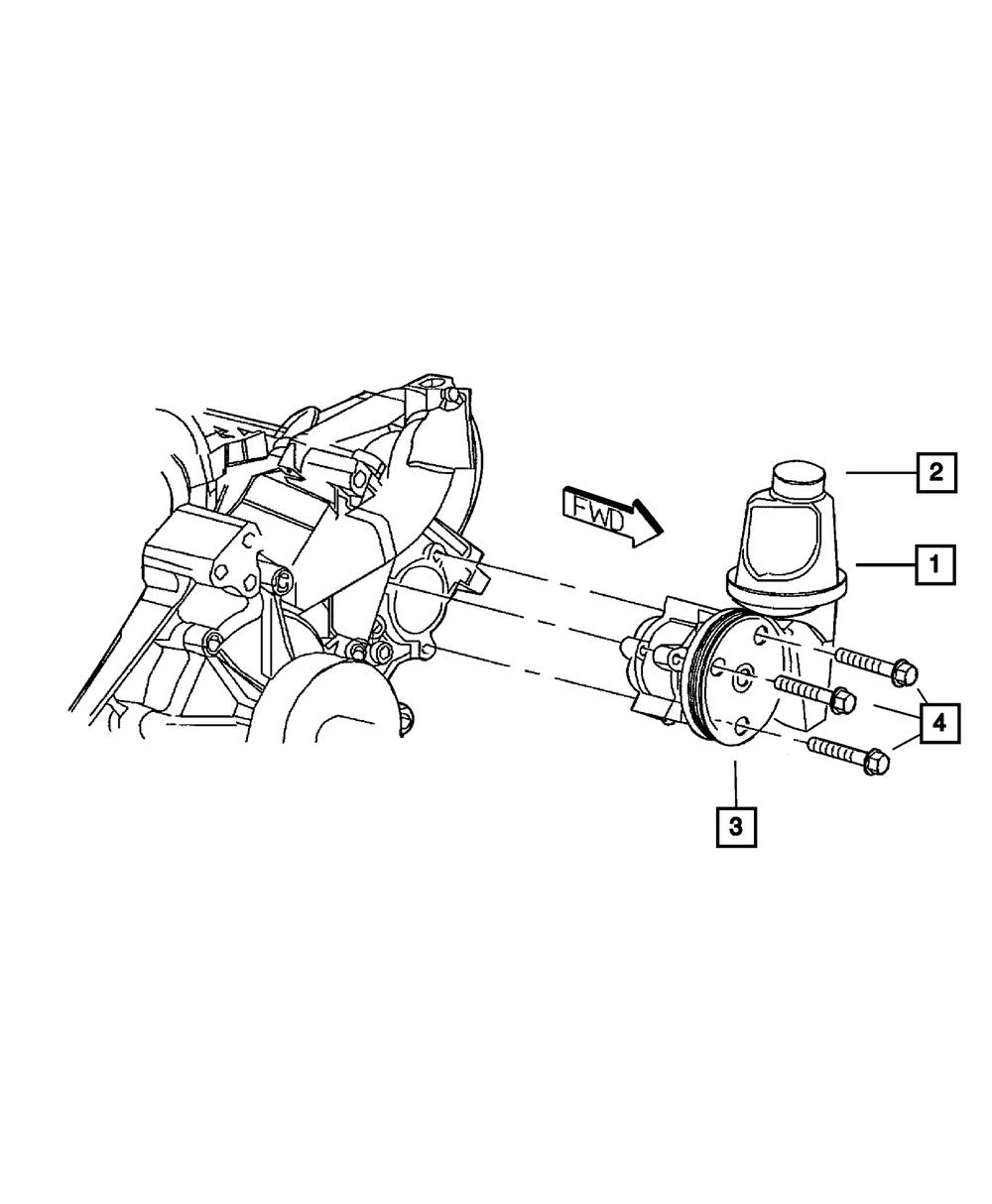 Mopar 5285 5925AD Servolenkungspumpe von Mopar