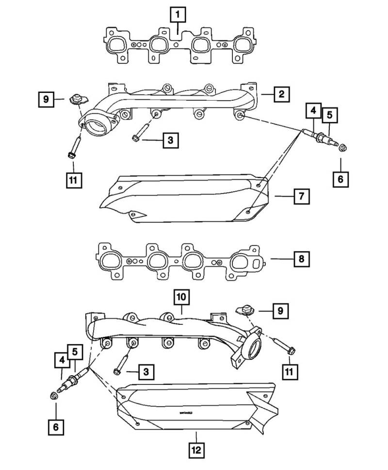 Mopar 5303 0814 AH, Auspuff Hitzeschild von Mopar