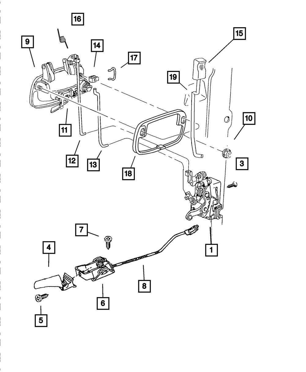 Mopar 5507 6290AB, Türschloss-Stellantriebsmotor von Mopar