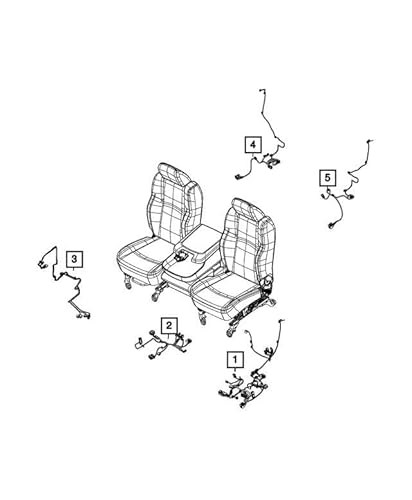 Mopar 68395867AD Verkabelte Rückenlehne von Mopar