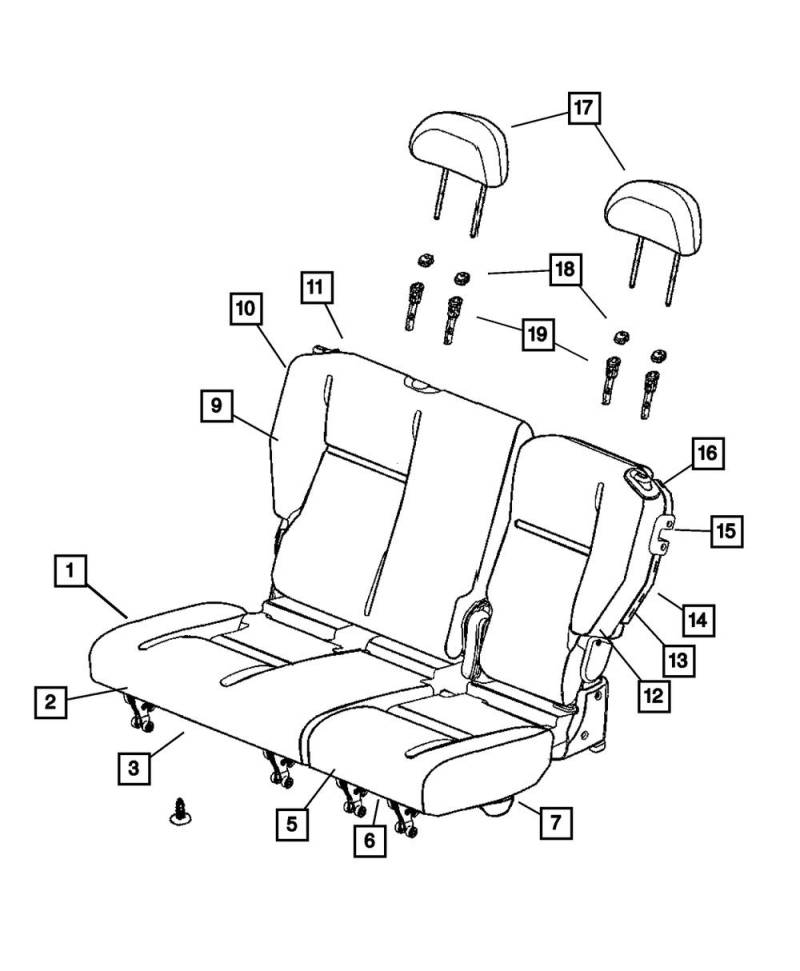 Mopar Lünette Seat Release von Mopar