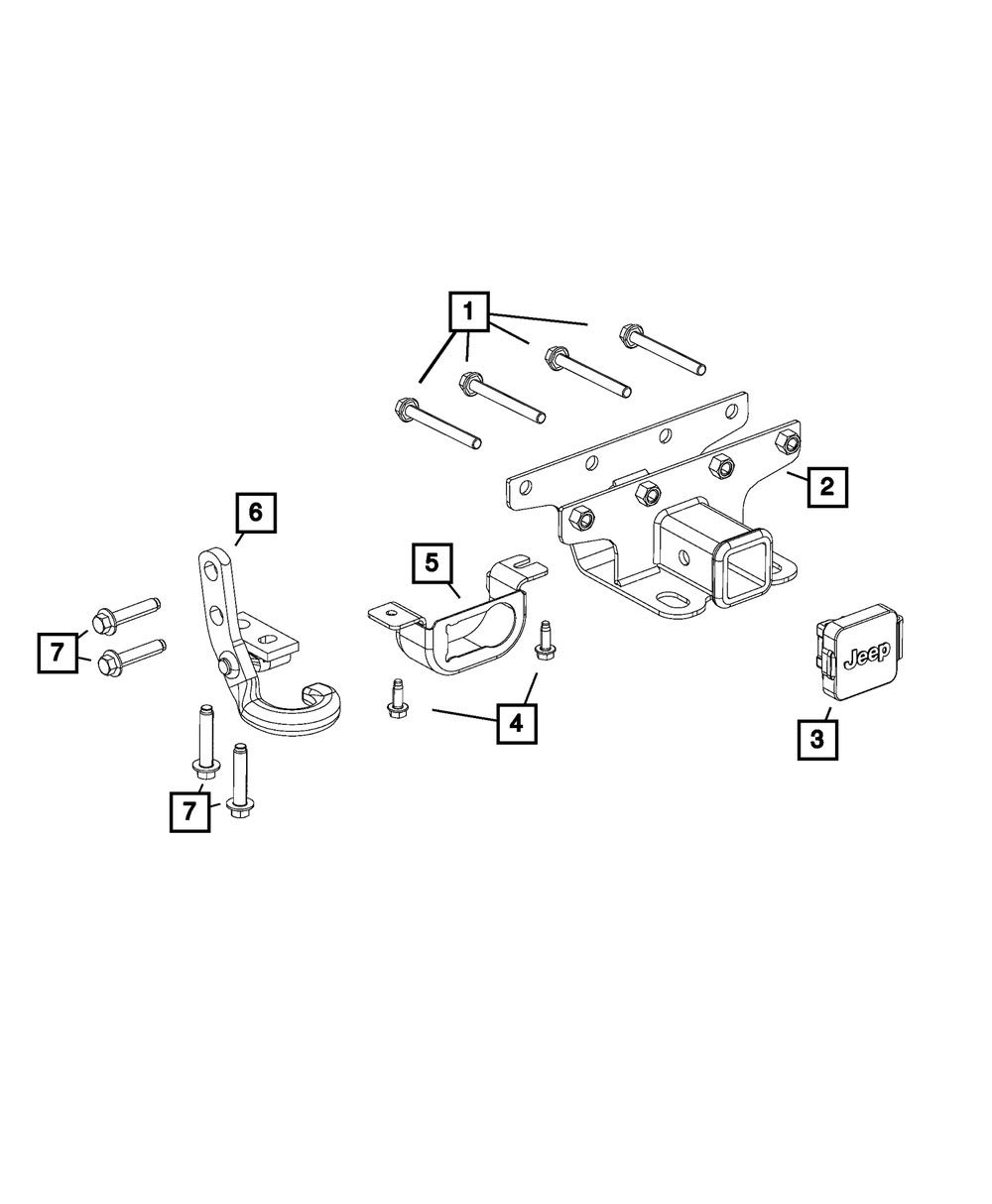 Mopar Original Anhängerkupplungsabdeckung – 82213706 von Mopar