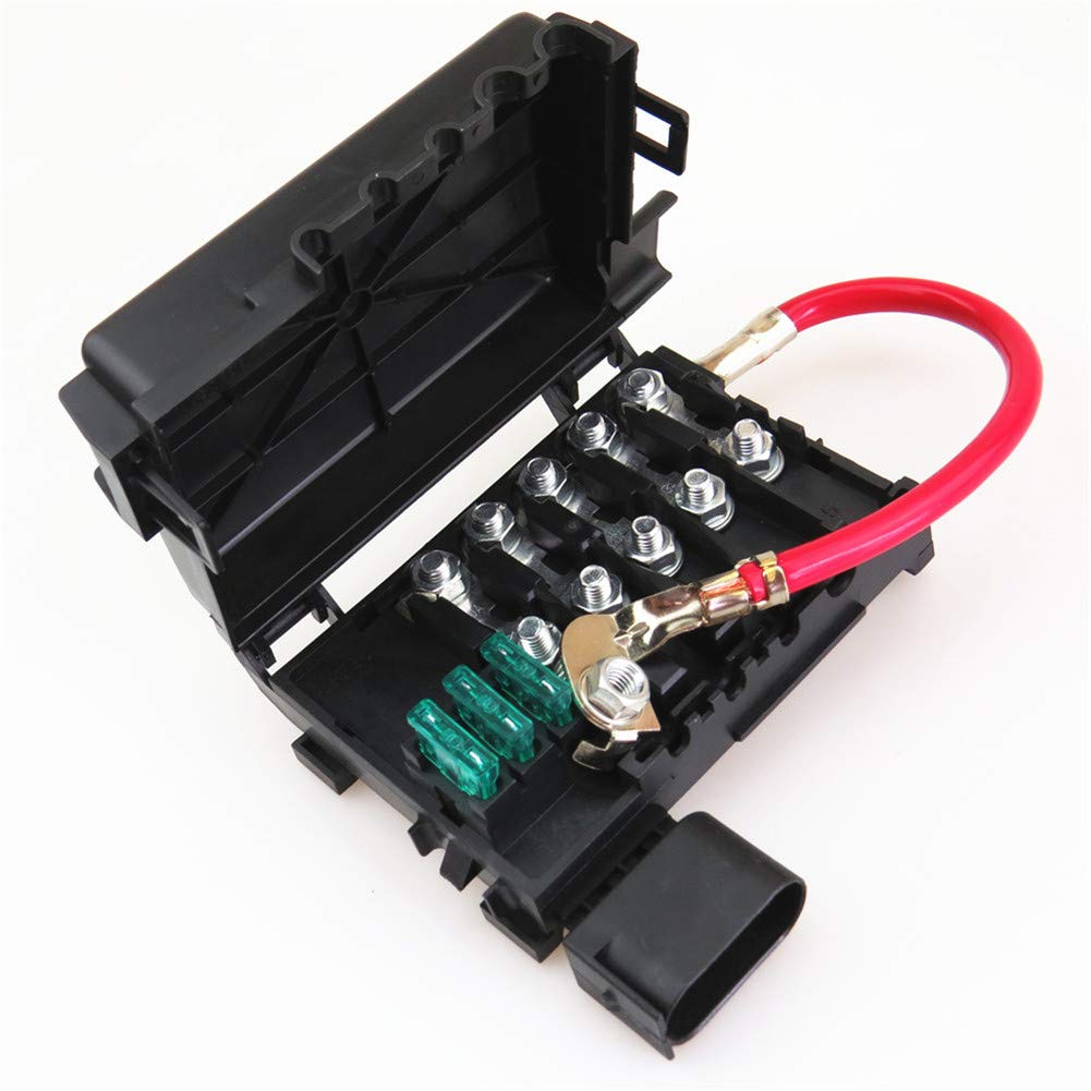 1J0 937 550 A Autobatterie Sicherungskasten,MoreChioce Sicherungskasten Akku Terminal Batteriepolsicherung Blockhalter Batterieklemme Zubehör Kompatibel mit BoraGolf 4 1998-2005 von MoreChioce