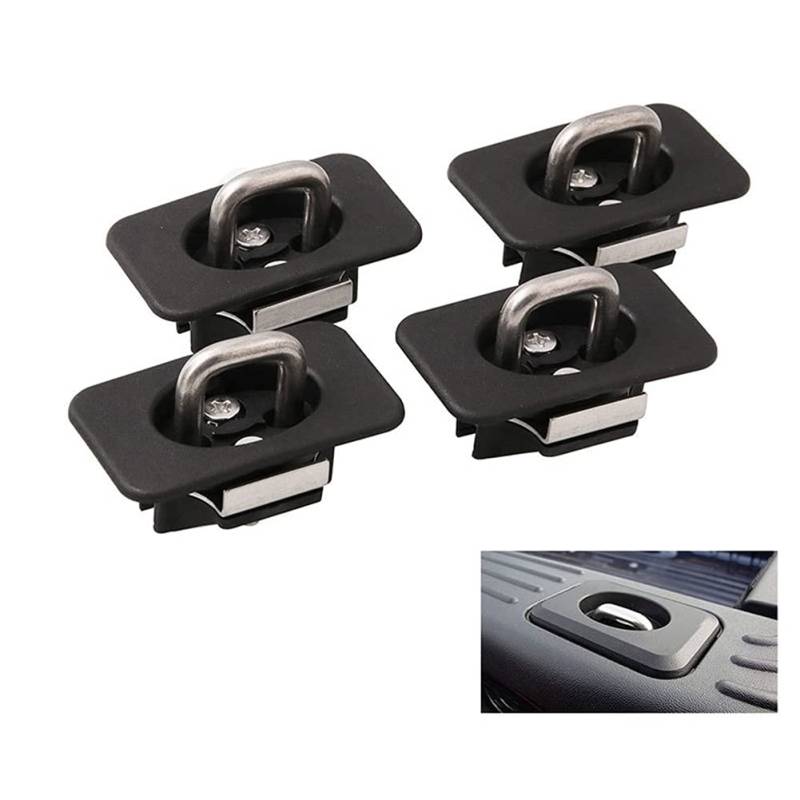 4 Stück Retractable Tie DownAnchors,MoreChioce Versenkbar LKW Bett Verankerung Anker Edelstahl Verankerungsanker kompatibel mit F150 1998-2014 von MoreChioce