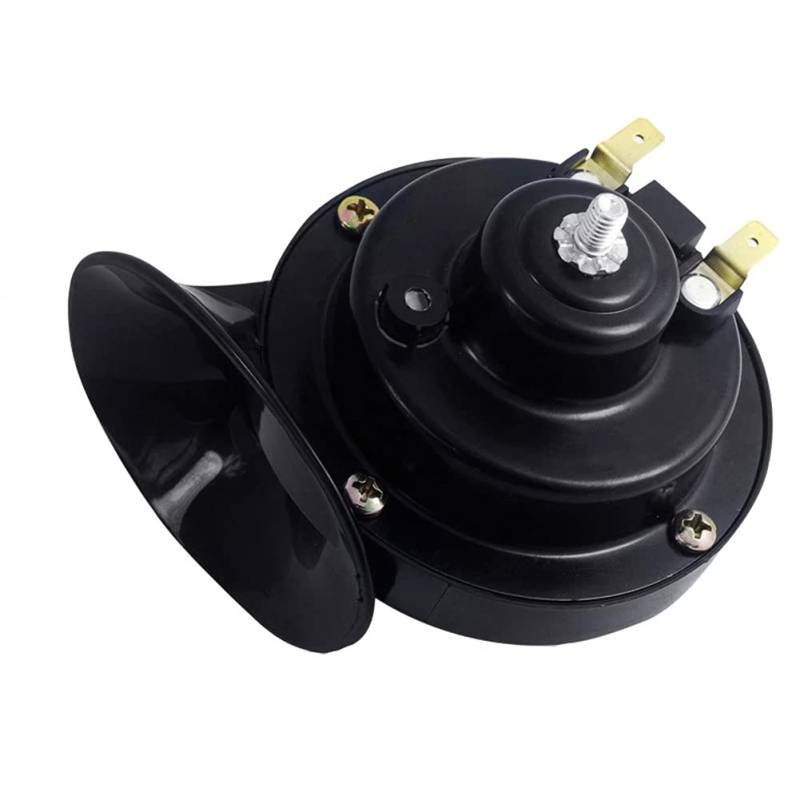 48V Motorrad Elektrische Schnecke Horn,MoreChioce 110dB 410Hz Wasserdicht Lautsprecher Laute Motorrad Hörner Universal Auto Air Elektrische Schneckenhorn Einzelhorn für Motorrad LKW Boot von MoreChioce