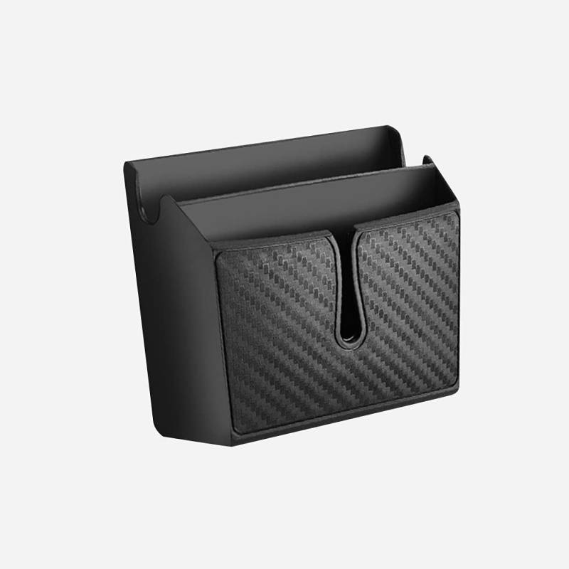 Auto Armaturenbrett Aufbewahrungstasche, MoreChioce Karbonfaser Muster Autositz Taschen Universal Auto Organizer Box Selbstklebende Aufbewahrungstasche für Schlüsselkarte Sonnenbrille,Kurz von MoreChioce