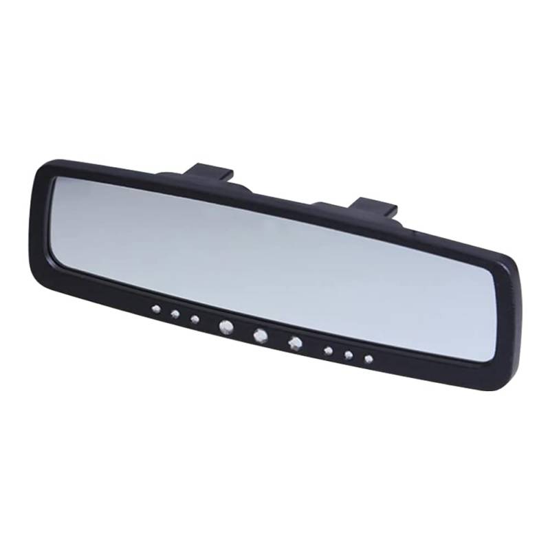 Auto Innenspiegel Rückspiegel,MoreChioce Weitwinkel Auto Rückspiegel Panorama Blendschutz Auto Rückspiegel Gebogener Spiegel mit Verstellbarem Clip für Auto SUV LKW, 270mm x 80mm Schwarz von MoreChioce