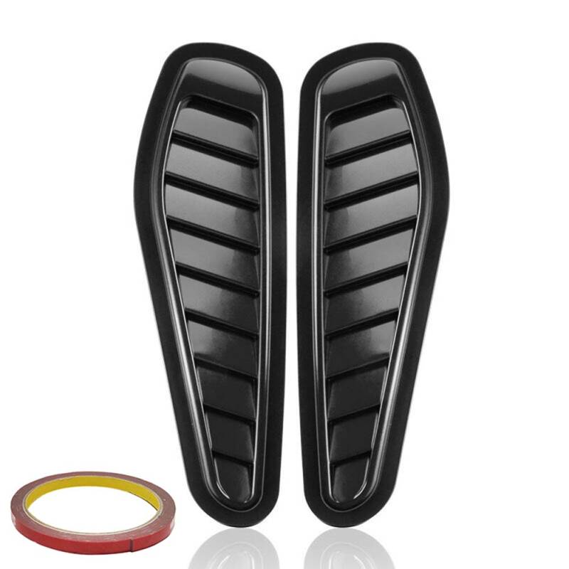 Auto Luftstrom Vent Cover,MoreChioce Universal Auto Luftstrom Einlasshaube Dekorative Motorhaube Lüftungsabdeckung Frontmotorabdeckung Abdeckung Motorhaube Seitliche Lufteinlässe,Schwarz von MoreChioce