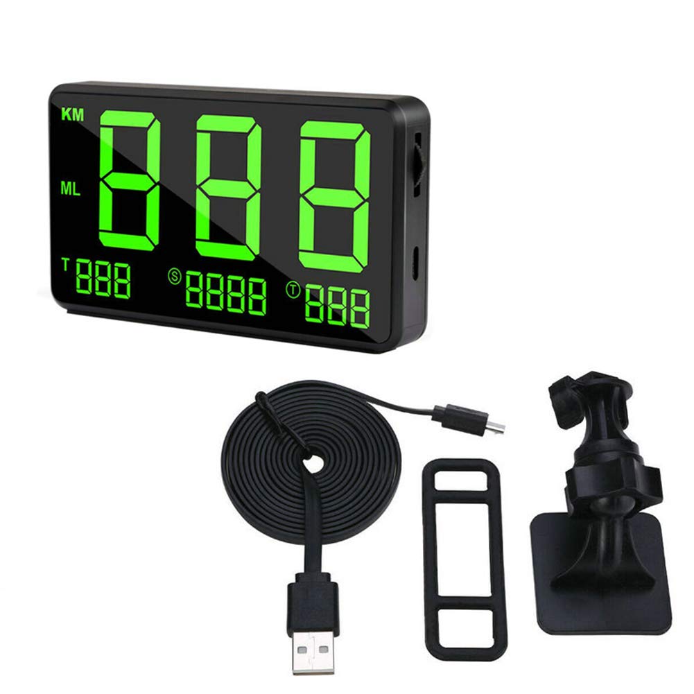 GPS Tachometer Geschwindigkeitsmesser,MoreChioce Universal Auto Geschwindigkeitswarnung HUD Head Up Display für Bike Motorrad Lkw Auto von MoreChioce