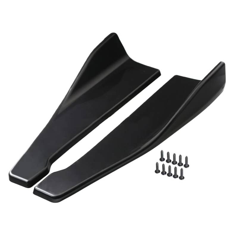 Heckklappen Diffusor,MoreChioce 48cm Auto Heckspoiler Heckstoßstange Diffusor Seitenschweller Abdeckung Universal Auto Stoßstange Lip Spoiler Protector Körper Spoiler Splitter,Glanz Schwarz von MoreChioce