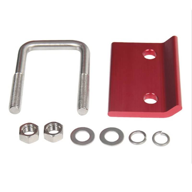 Hitch Clamp Kupplungsklemme,MoreChioce Anhängerkupplung Spanner Stabilisator Aluminiumlegierung Anti-Shake Kupplungsspanner Clamp für 2" Kupplungsempfänger,Rot von MoreChioce