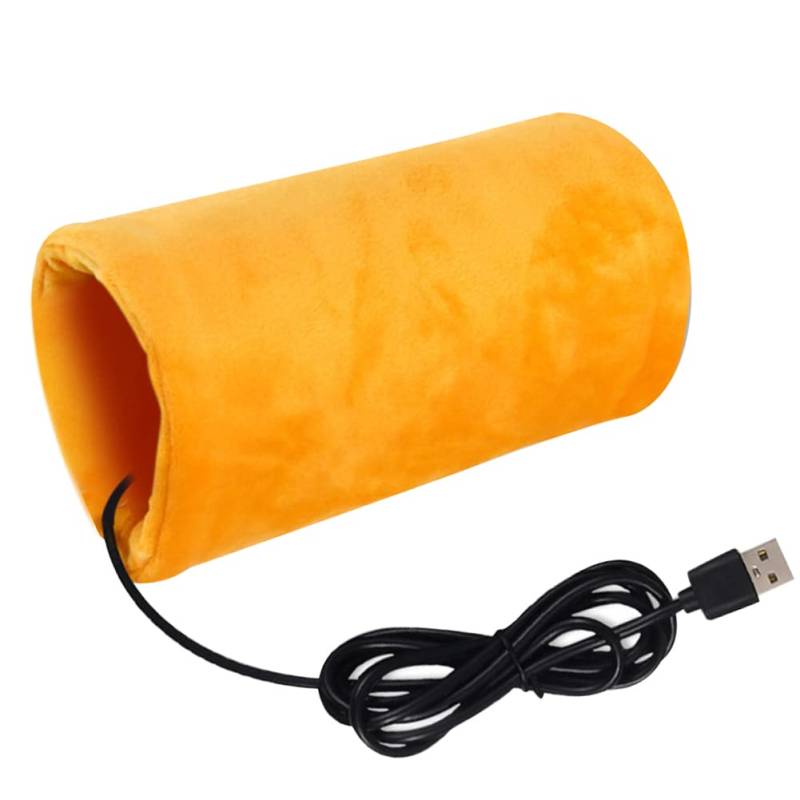 Isoliertasche für Babyflaschen,MoreChioce Tragbar Flaschenwärmer USB-Ladefunktion Flaschenhülle Milchflasche Milchflaschenwärmer Heizungswärme Reiseisoliertasche Babyflasche Warmhalten Tasche,Orange von MoreChioce