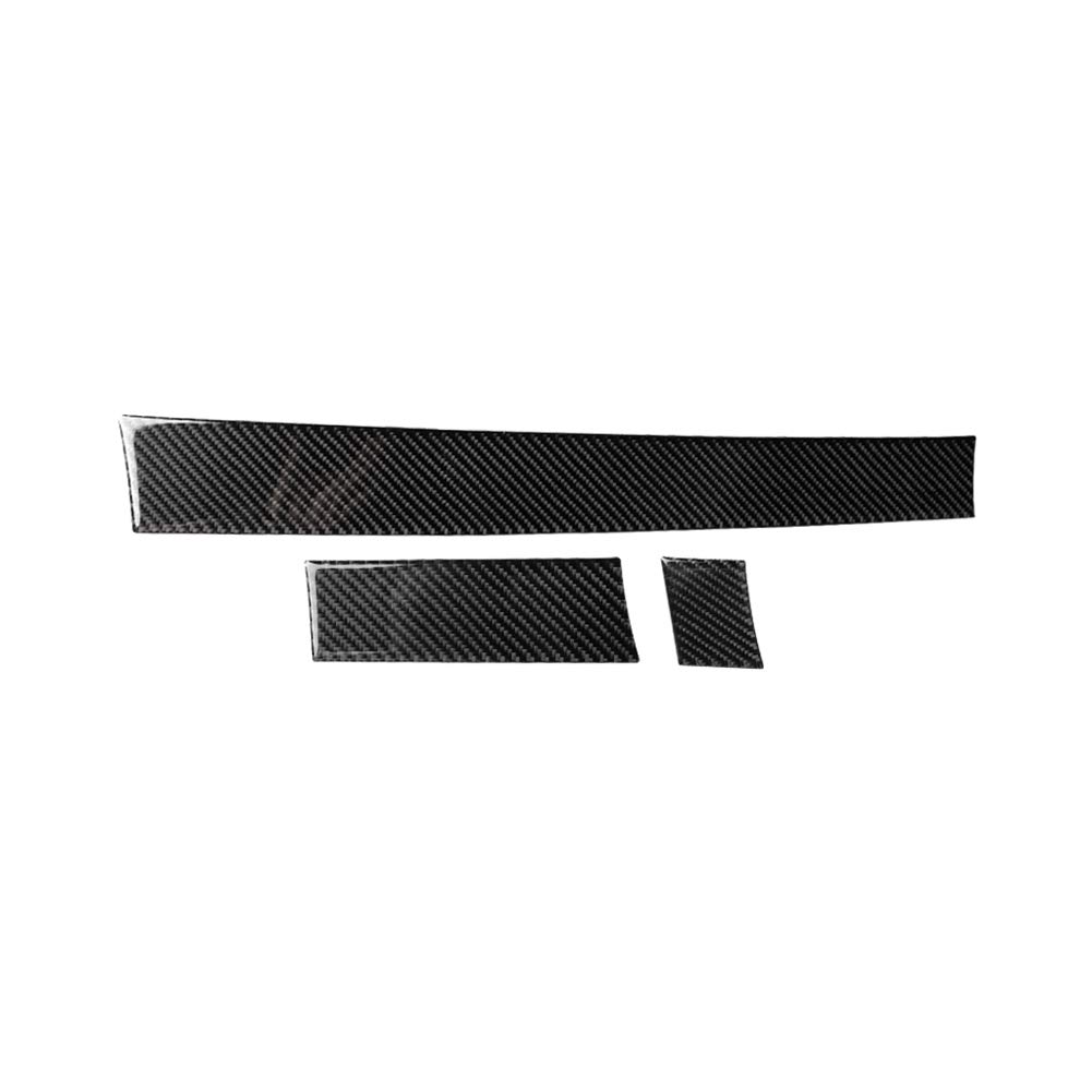 Kohlefaser Abdeckung,MoreChioce Carbon Fiber Armaturenbrett Rahmenverkleidung Auto Schaltknauf Panel Abdeckung Trim Aufkleber Innendekoration Kompatibel mit 5 Series E60 E61 2005-2010 von MoreChioce