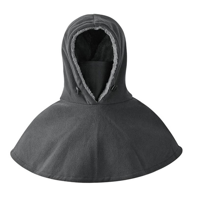 Sturmhaube Gesichtshaube,MoreChioce Unisex Fleece Wintermütze Herren Damen Sportmütze Fahrradmütze Winddichte Radmütze Winter Sturmhaube Multifunktional Motorrad Ski Schlauchtuch Neck Warmer,Grau von MoreChioce