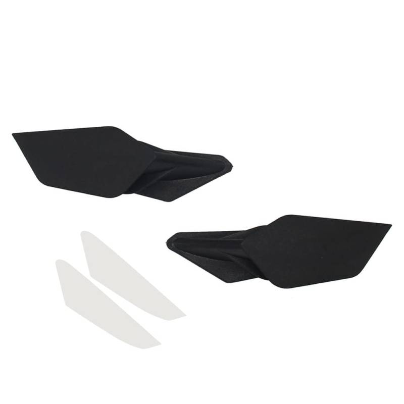 Motorrad Aerodynamisches Winglet, MoreChioce ABS Aerodynamischer Winglet Spoiler für Motorrad Universal Motorrad Winglets Spoilerflügel Motorradflügelspoiler Modifikationszubehör,Schwarz von MoreChioce