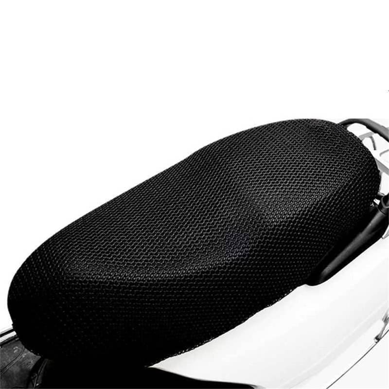 Motorrad Moped Sitzbezug,MoreChioce Universal 3D Mesh Motorrad Sitzbankbezug Anti-Rutsch Motorrad Schutzkissen Sonnenschutz Sitzbezug Atmungsaktives Kissen für Motorrad,M von MoreChioce