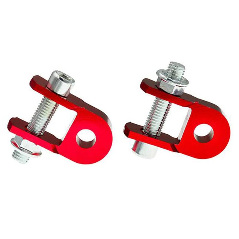 Motorrad Stoßdämpfer Riser, MoreChioce Aluminiumlegierung Stoßdämpfer Höhe Verlängerung Extender Riser Universal 5cm Hinterer Stoßdämpfer Motorrad-Hinterrad-Stoßdämpfer-Riser-Pad mit Schrauben,Rot von MoreChioce