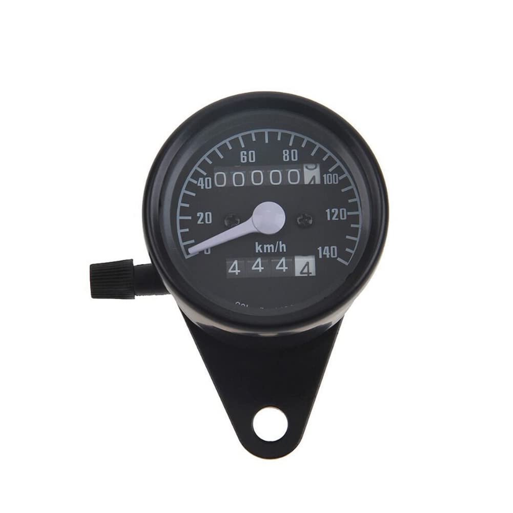 Motorrad Tachometer Kilometerzähler, MoreChioce Motorrad Dual Kilometerzähler Universal Retro Tachometer Motorrad Kilometerzähler Tachometer Dual Gauge Drehzahlmesser von MoreChioce