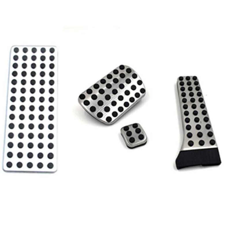 Rutschfestes Auto Pedal Pad Kit,MoreChioce Bremspedalabdeckung Edelstahl Gaspedalkappe Fußstützenpolster Bremsen Pad Fuß Pedale Bremsfußpedale Kompatibel mit W203 W204 W211, Automatikgetriebe von MoreChioce