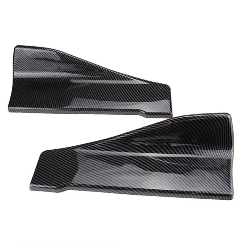 Seitenschweller Teilerschutz,MoreChioce 1 Paar Universal Spoiler Auto Stoßstange 35cm Heckspoiler Anti-Schock Auto Hecklippenschutz Wrap Divider Seitenschweller Splitter,Glänzend Kohlefaser von MoreChioce