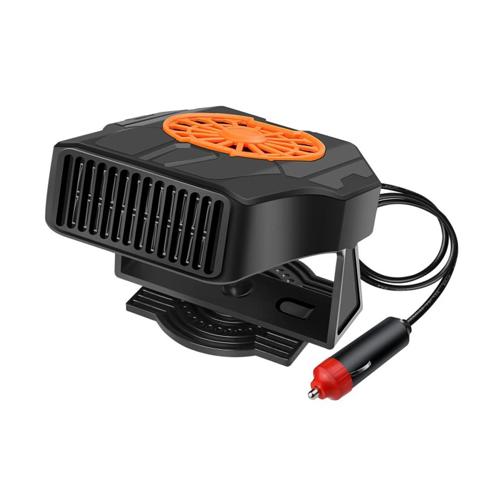 Tragbare Auto Heizung Defroster,MoreChioce 200W/24V Auto Heizlüfter 2-in-1 Auto Heizung & Kühlventilator Entfroster 360° Drehbar Windschutzscheibe Elektrische Demister Defogger Defroster von MoreChioce