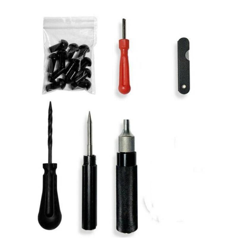 Tubeless Bike Reifen Reparatur Kit, MoreChioce Reifenreparatur Pilzförmige Stopfen Motorrad Plugger Tool Vakuumreifenreparaturwerkzeug Reifenreparatureinsatzstopfen Tubeless Repair Kit von MoreChioce