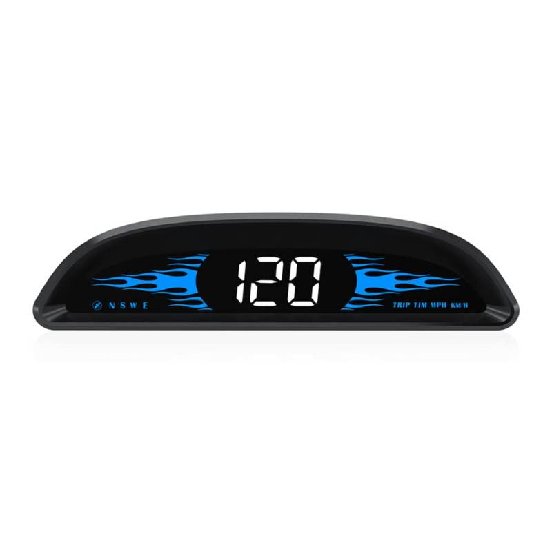 Universal Auto HUD Head-up Display,MoreChioce GPS Geschwindigkeitsmesser Kilometerzähler Digital Diagnosegerät LCD Display von MoreChioce