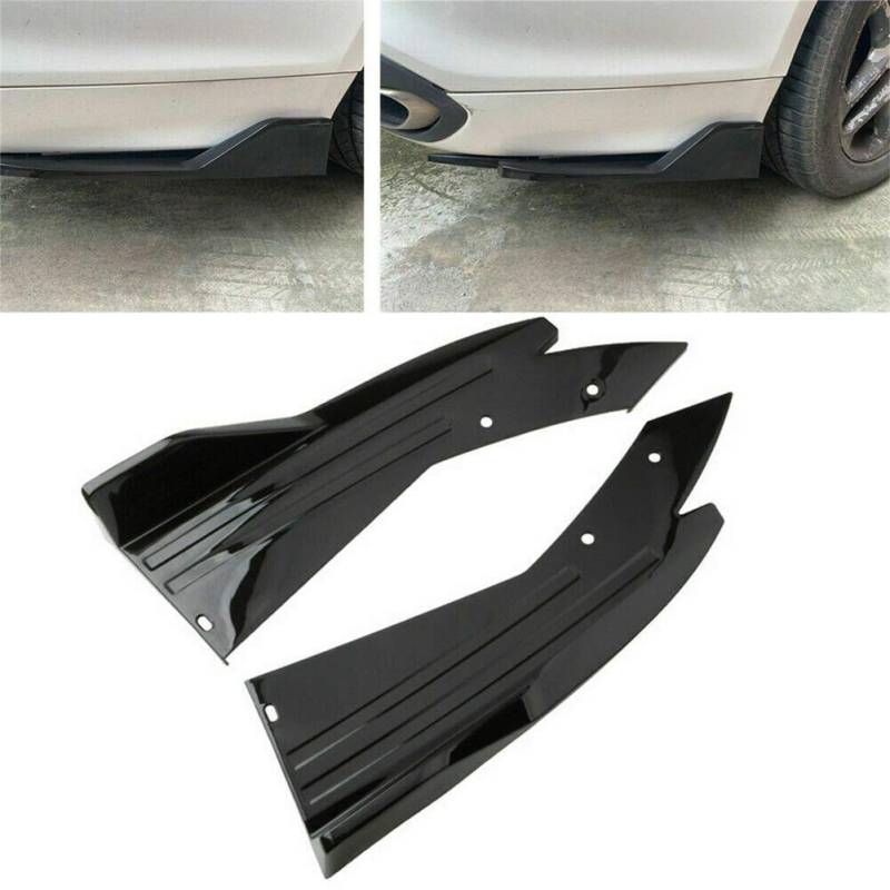 Universal Heckspoiler,MoreChioce 1 Paar Auto Heckstoßstange Diffusor Lip Spoiler ABS Heckstoßstange Spoiler Dekoration Kotflügel Rock Protector von MoreChioce