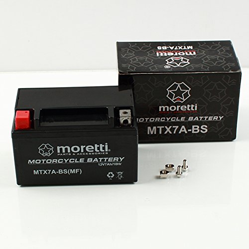 MORETTI MTX7A-BS YTX7A-BS MOTORRAD MOTOROLLER BATTERIE von Moretti