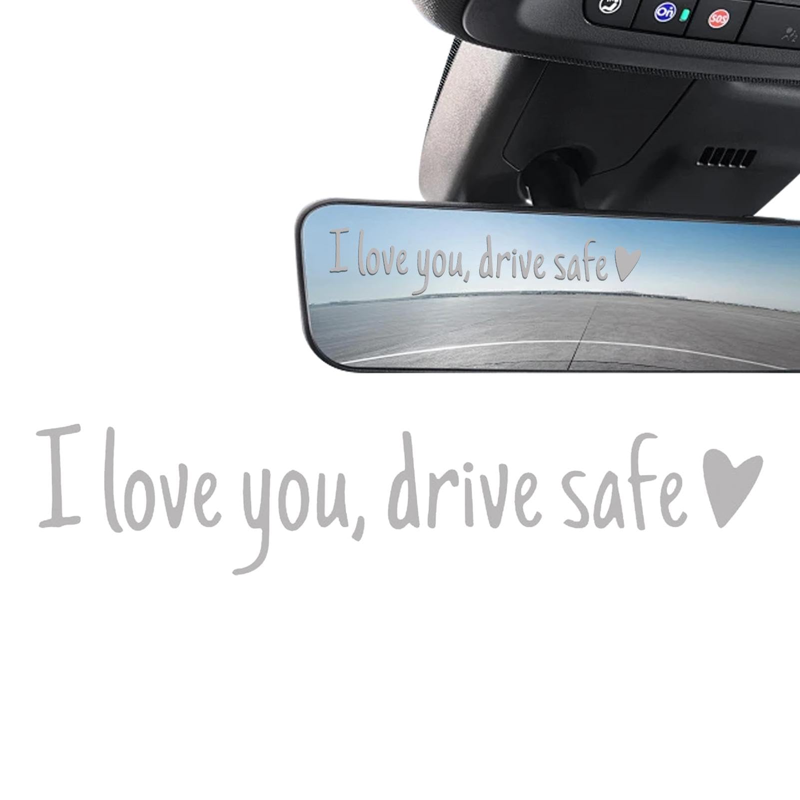 Moslate „I Love You Drive Safe“-Aufkleber, „Drive Safe“-Aufkleber, Aufkleber „I Love You Drive Safe“, Wasserdichter Miniatur-Autoaufkleber, Auto-Dekoration für Freundin, Freund von Moslate