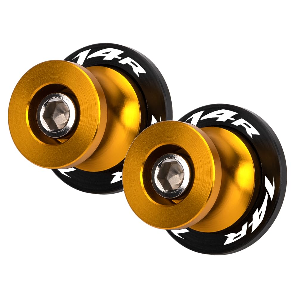 MotHeart M10 Schwingarm-Slider für Ninja ZX-14R 2012-2018 Robuster Schwingarm-Schutz für langlebige Leistung ninja zx-14r Zubehör (Gold) von MotHeart