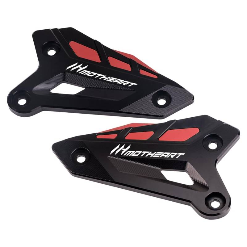 MotHeart Motorrad Hinterer Pedal-Fersenschutz für Z900 2017-2024/Z900SE 2022-2024 Robuste Schutzplatte z900 z900se Zubehör (Rot) von MotHeart