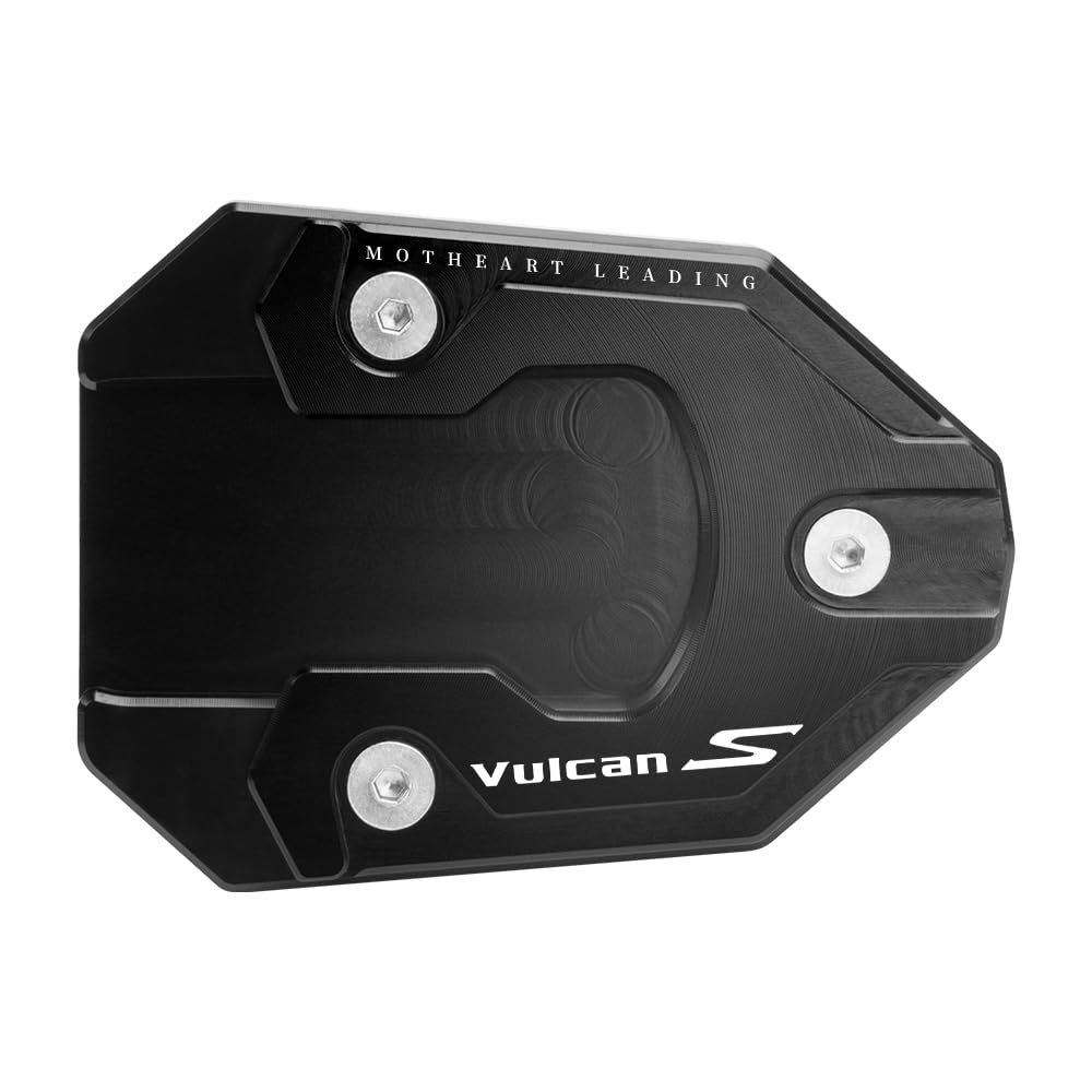 MotHeart Motorrad Ständerplatte für Vulcan S 650 (VN650) 15-24 Ständer-Stabilisierungsplatte, Bodenscutz, Parkplatte, Outdoor-Parken, weicher Boden, Stützzubehör Zubehör (Schwarz) von MotHeart