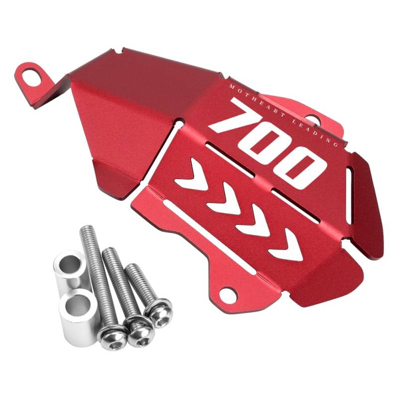 MotHeart Motorrad-Wasserpumpenschutzschild für XSR 700 2018-2023 CNC-Wasserpumpenschutz Einfache Montage xsr 700 Zubehör (Rot) von MotHeart